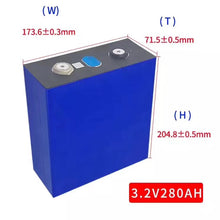 Load image into Gallery viewer, Brand New EVE lithium battery cell 280ah for electric vehicle, RV, tricycle, energy storage, solar energy