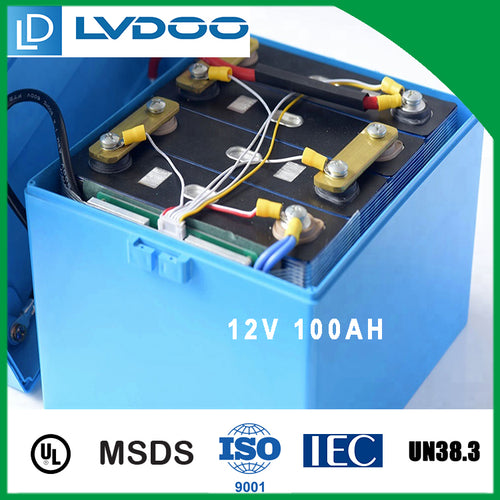 12V 100Ah lifepo4 lithium battery pack with case