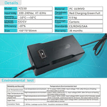 Load image into Gallery viewer, AC100V-240V 58.8V 2.5A 3A 3.5A 4A Auto Lithium Battery Charger For 48V Li-ion Lipo Battery Pack Electric Tool